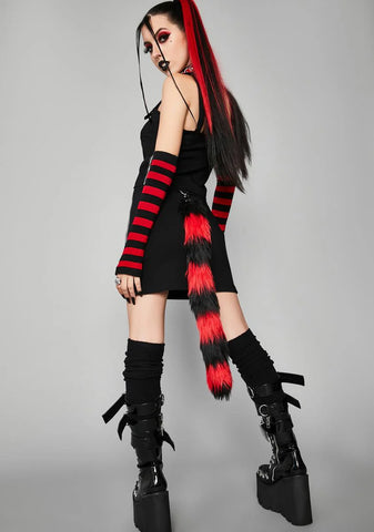 Scene Queen Mini Skirt And Sleeves Set