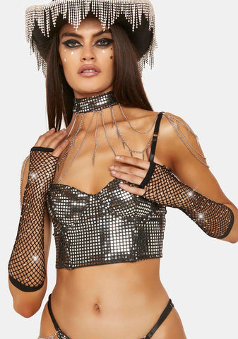 Noir The Arrival Fishnet Gloves