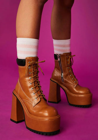 Lady Boss Combat Boots