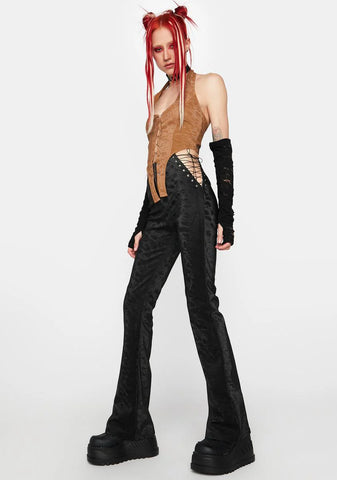 Currency Of Love Cut Out Pants