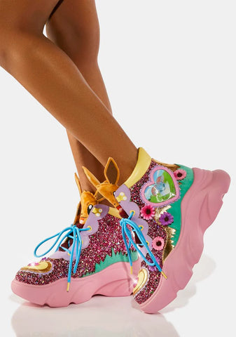 Run With Me Platform Sneakers