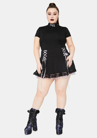 Her Dark Universe Embroidered Fairy Mock Neck