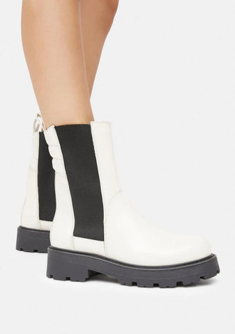 White Cosmo 2.0 Combat Boots