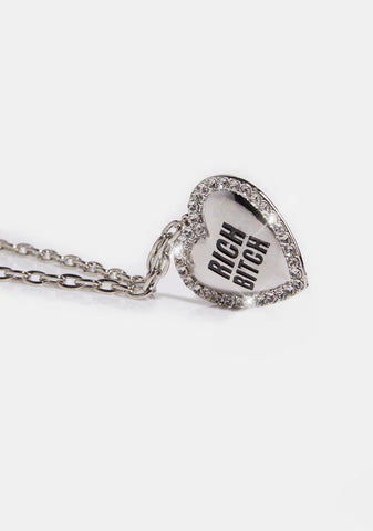 Can't Help It Heart Pendant Necklace