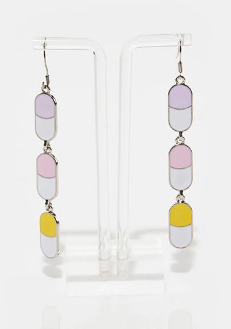 Little Pills Everywhere Drop Earrings