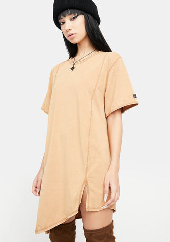 Atmosphere Unisex Washed Cotton Longline Tee