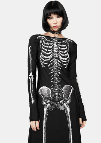 Bone-afied Babe Maxi Dress