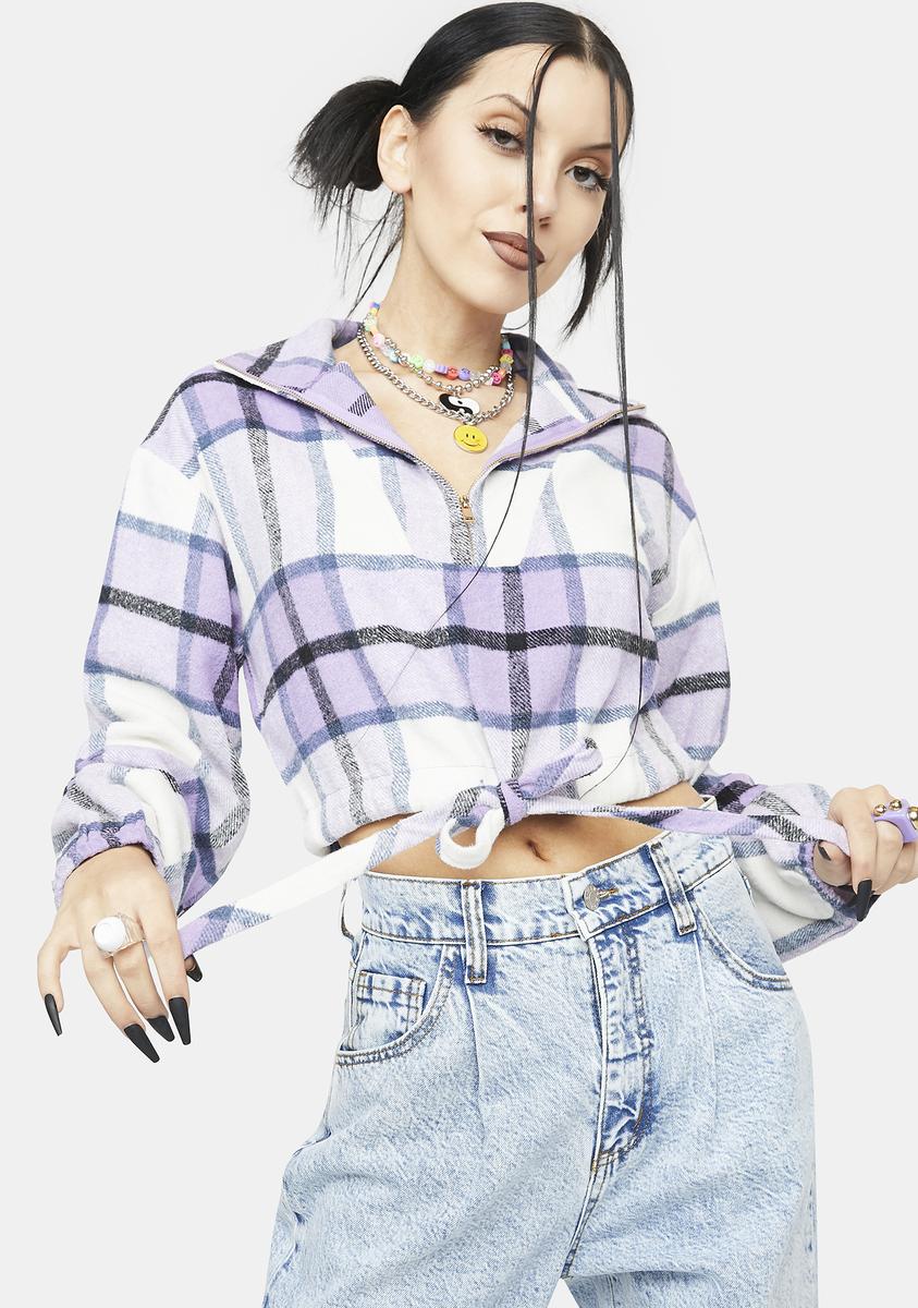 Wink And Smile Plaid Jacket