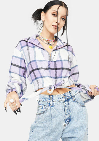 Wink And Smile Plaid Jacket