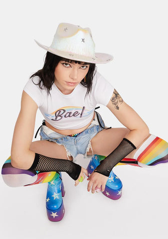 Innocent Natural-Born Star Holographic Cowboy Hat