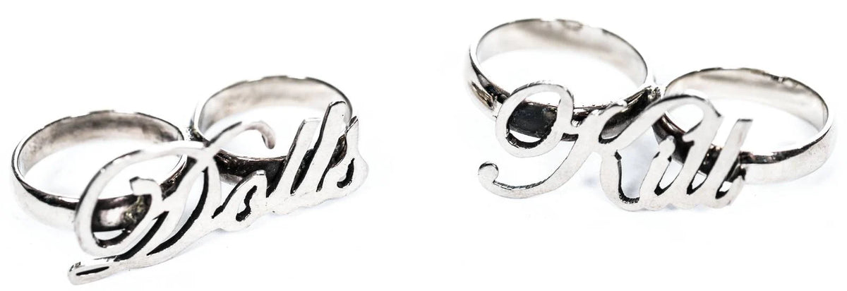 "Dolls Kill" Knuckle Duster Ring Set