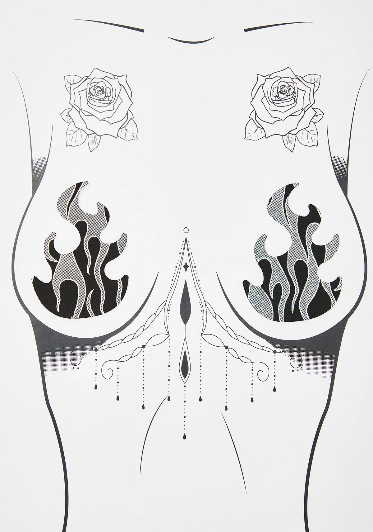 Robo Meltdown Flame Pasties