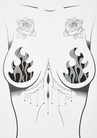 Robo Meltdown Flame Pasties