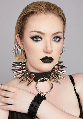 Black Spiked Cuff