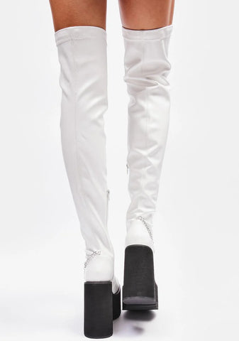 Angel Miss Socialite Thigh High Boots