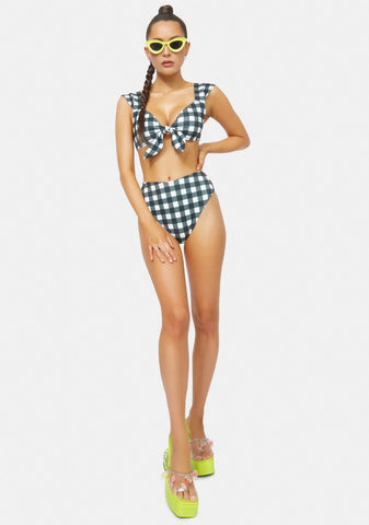 Remember This Forever Gingham Bikini Set