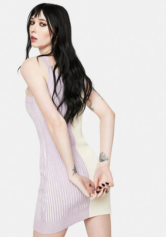 The Basics Colorblock Sweater Mini Dress