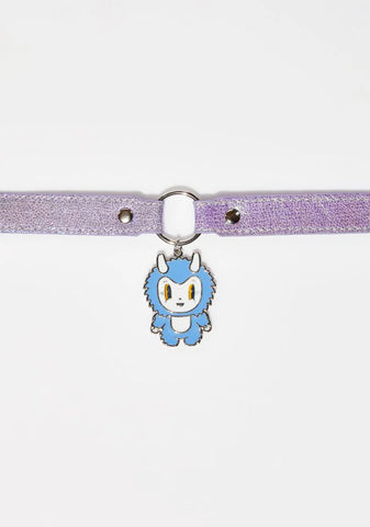 Abominally Cute Yeti Choker Necklace