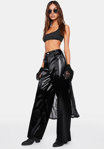 High Rise Wide Leg Pants