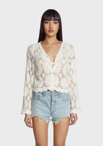 Arboretum Visit Crochet Cardigan