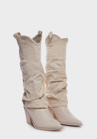 Natural Prairie Girl Cowboy Boots