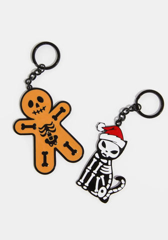 No Bones About It Keychain Set
