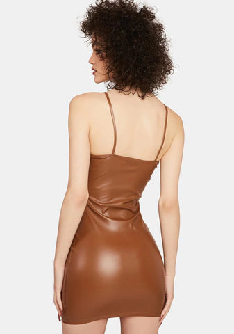 Dancing For Life Vegan Leather Dress