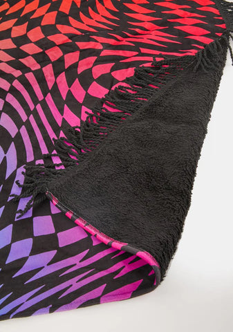 Surreal Life Checkered Throw Blanket