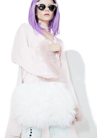 Snow Cop A Feel Fuzzy Shoulder Bag