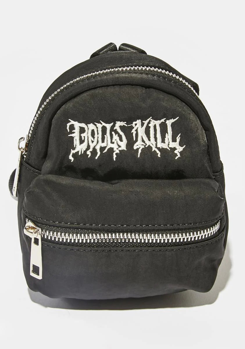DK Embroidered Mini Backpack