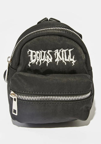 DK Embroidered Mini Backpack