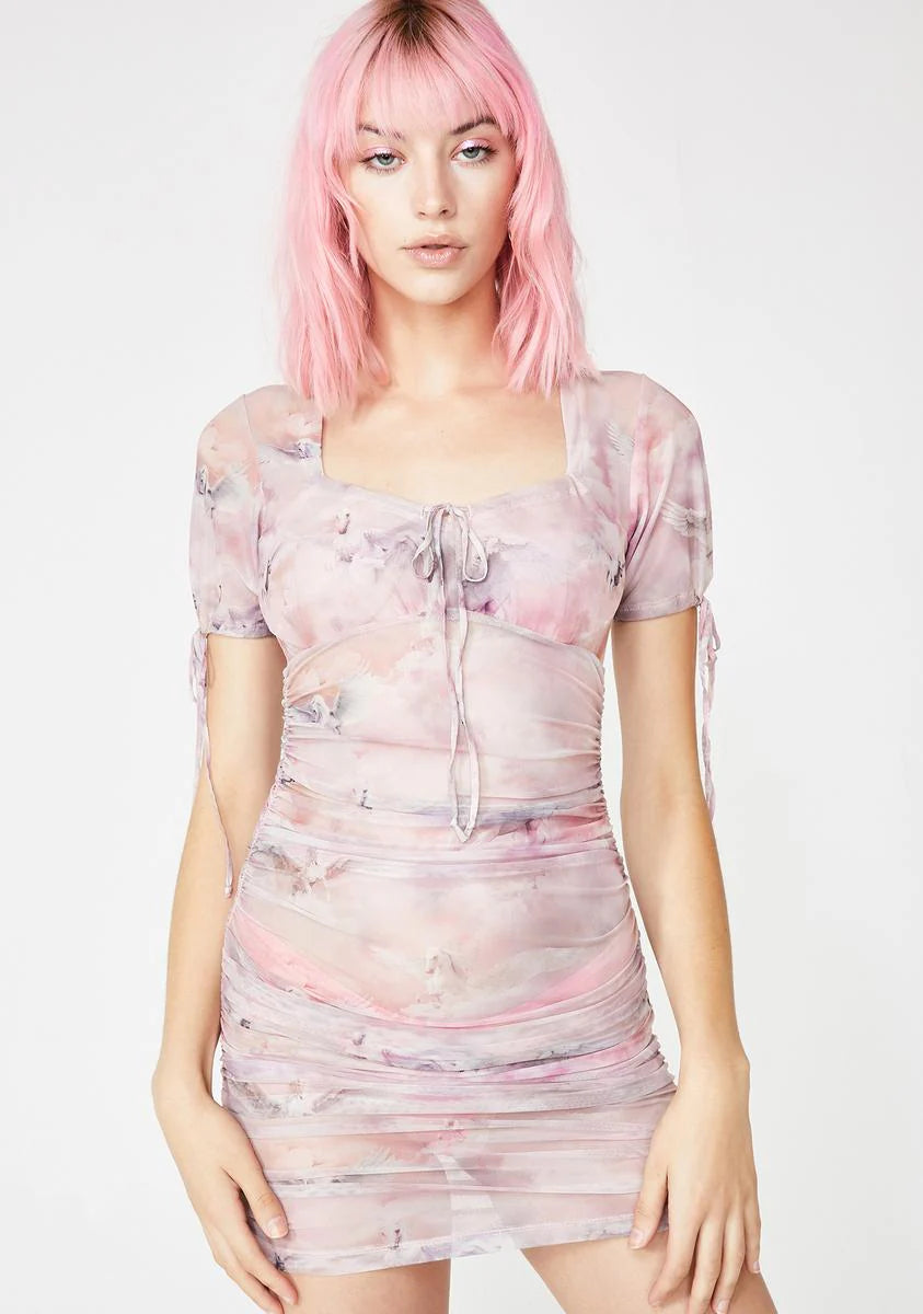 Guenetta Mesh Bodycon Dress