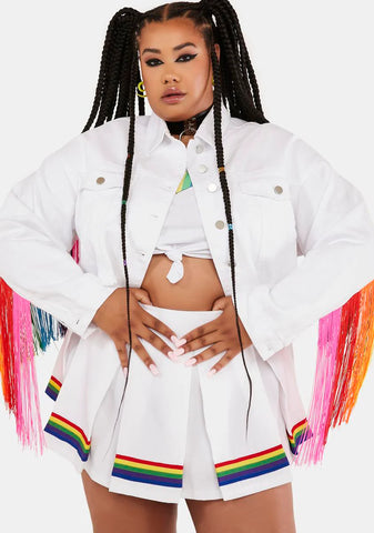 Plus Angel Strutting By Life Pleated Skirt