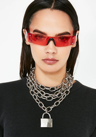 Lit Future Hustle Shield Sunglasses
