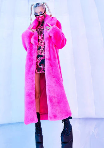 Neon Kitten Faux Fur Coat