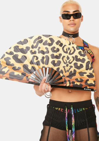 Leopard Print Fan