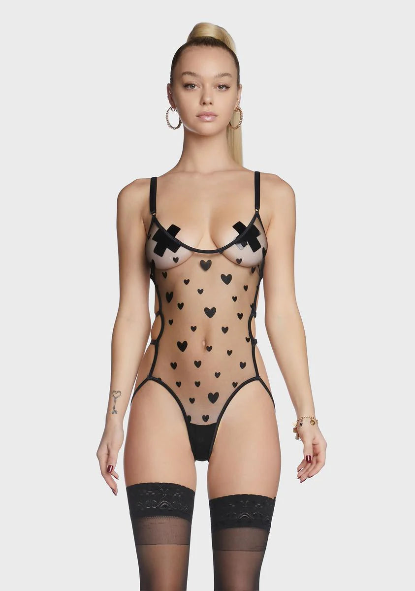 Love And Lust Sheer Teddy
