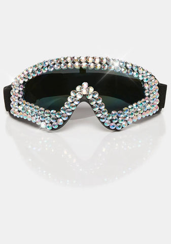 Melting Masses Rhinestone Goggles