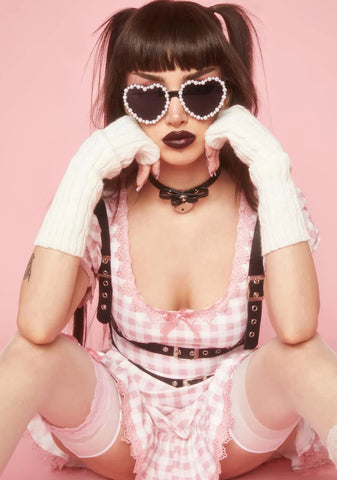 Love That Glistens Heart Sunglasses