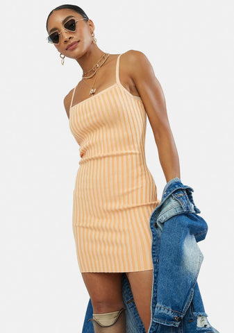 Tangy Good Days On My Mind Mini Dress