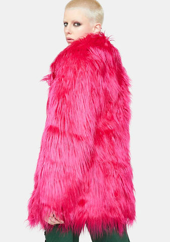 Runaway Rebel Faux Fur Coat