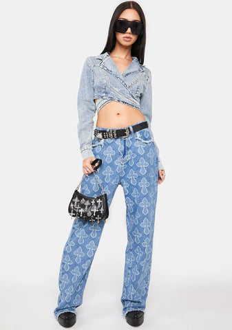 Talk That Talk Denim Blazer