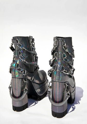 Ex Machina Holographic Boots