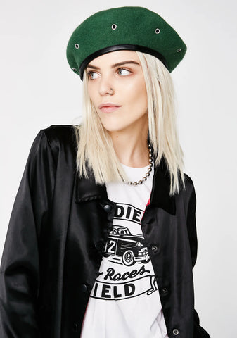 Military Stud Beret