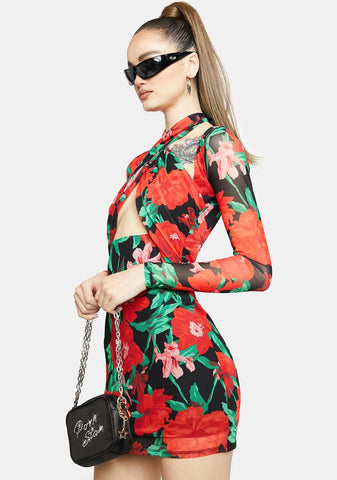 Lissa Mesh Mini Dress