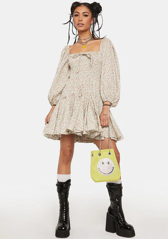 Come This Way Floral Mini Dress