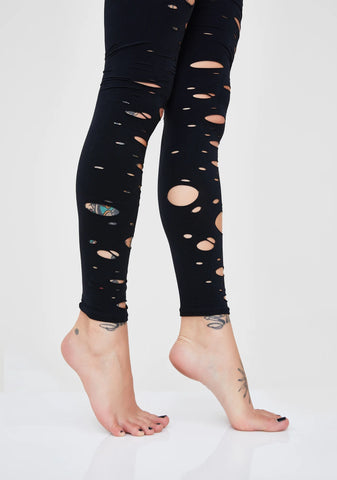 Hot Mess Tattered Tights