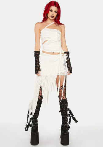 Mummy Wrap Bustier Top