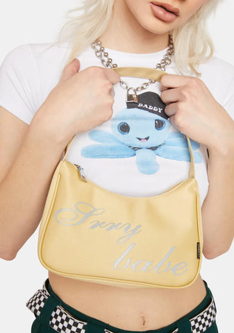 Yellow Srry Babe Hobo Bag