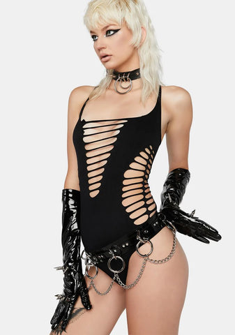 Reckless Behavior Cut Out Bodysuit